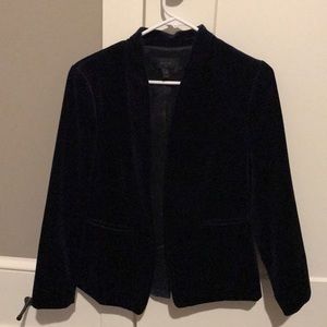 Velvet navy blazer